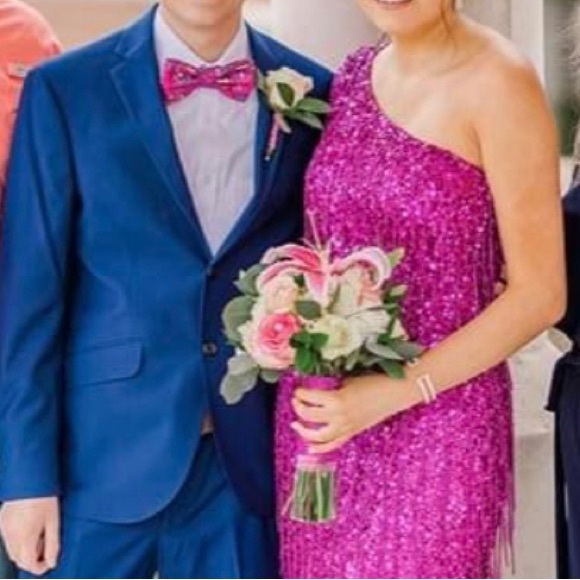 Bow tie & matching pocket square - Picture 3 of 3